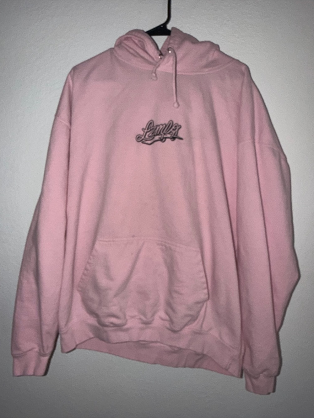 Pink Logo Pullover Hoodie - Unbranded